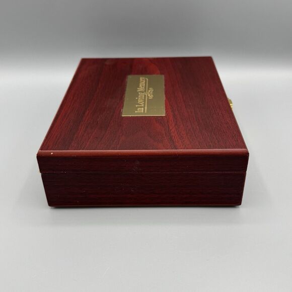 Vtg In Loving Memory Wood Keepsake Trinket Photo Memorial Box Home Accent Decor - Picture 9 of 11